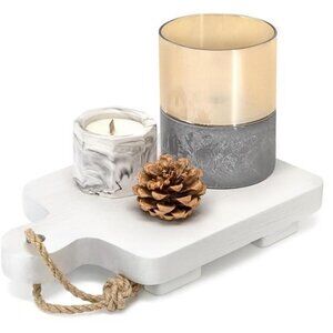 Decorative Wood Riser for Kitchen Decor Modern Farmhouse Soap Holder for Display
